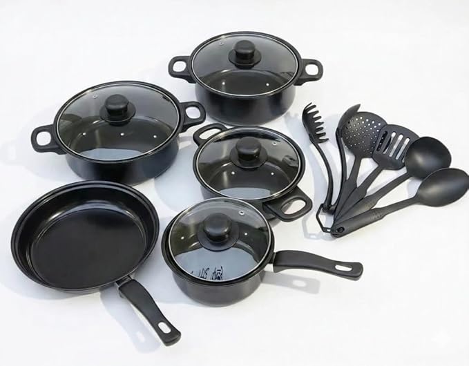 Set de Ollas Antiadherentes  - 13 PCS