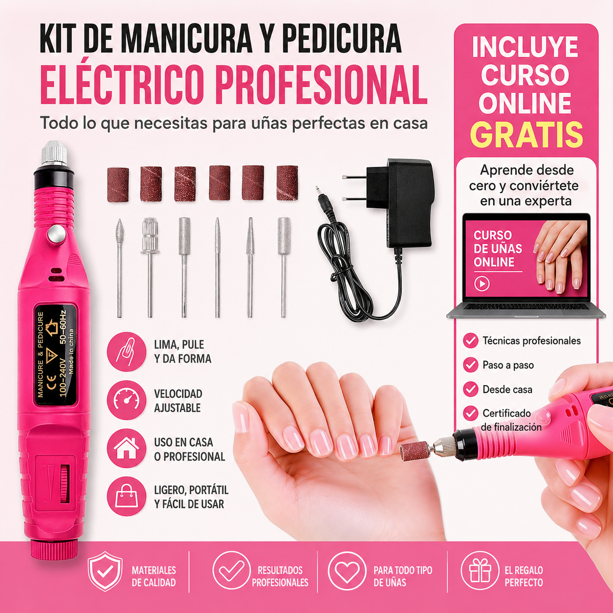 Kit de Manicura + Curso Completo