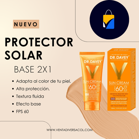 Protector solar con color AntiEnvejecimiento