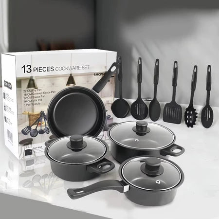 Set de Ollas Antiadherentes  - 13 PCS